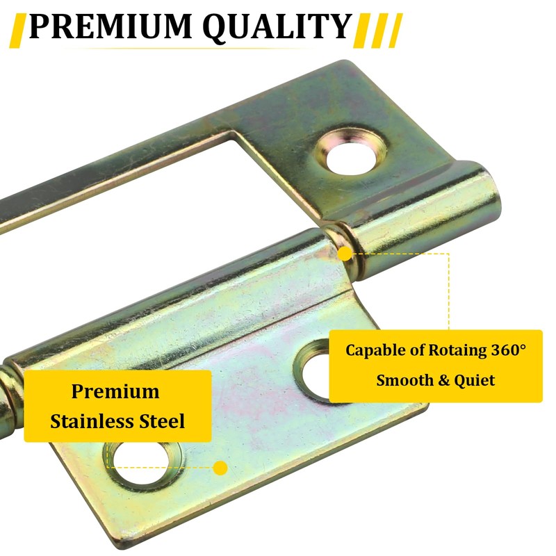 N 6656 Bi-fold Door Hinge, 3 x 1 Inch Non-Mortise