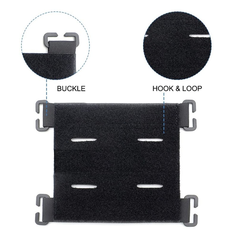 MiOYOOW 3PCS Molle Patch Panel, Tactical Patches Molle Attachment with