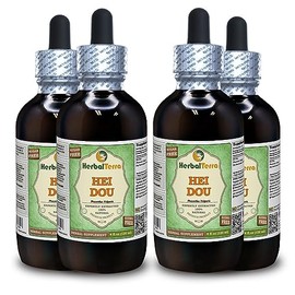 HEI Dou (Phaseolus vulgaris) Glycerite, Dry Seed Alcohol-Free Liquid Extract (Brand Name: HerbalTerra, Proudly Made in USA) 4x4 fl.oz (4x120 ml)