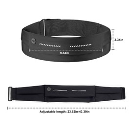 Ninnyi Running Belts for Women Men, Lightweight Water Resistant Running Belt for Phone Max Up to 6.9 Inch
