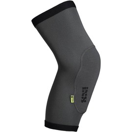 IXS Flow Light Knee Guard Grey - Lightweight Breathable MTB Knee Pads - Size XS - Colour Grey
