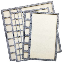 The Hobbyworker Bead Mat 3 Pcs Set(S/M/L) Soft Perfect Stable,Surface Flocking with Centimeter Scale for Jewelry Making Beading Supplies