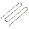 DonDon Men's Stainless Steel Anchor Chain Necklace Available in Various