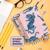 Yhtrg Preppy Coquette Blue Tiger Spiral Notebooks, Blue Tigers Journaling