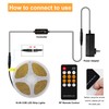 AXMOTUT COB LED Strip Light Warm White, High Bright LED