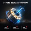 SILVEL Cement Mixer, Max 2400W Electric Concrete Mixer with 6