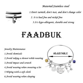 FAADBUK Horror Movie Inspired Bracelet Horror Fans Gift She Believed She Could So She Did Inspirational Gift for Her(Dragonfly bracelet)