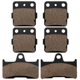 SOLLON Pastillas de freno delanteras y traseras para Yamaha Grizzly 660 YFM660 YFM660F YFM660FA 2002 2003 2004 2005 2006 2007 2008