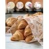 Beeswax Bread Bags, 2 Pack Reusable Bread Bags, Sourdough Bread