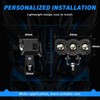 2pcs Motorcycle LED Spotlight White Yellow Dual Light Aluminum IP68
