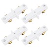 VGOL 4pcs White 120V H Series Single Circuit 3-Wire Track
