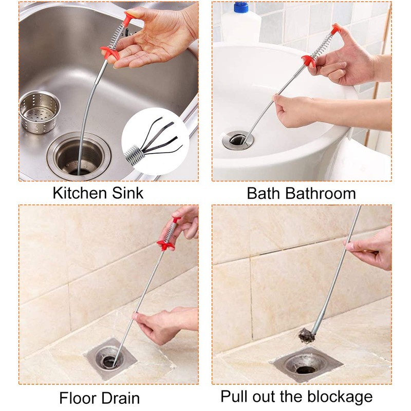 Snake Drain Hair Drain Clog Remover Cleaning Tool Pipe Snake