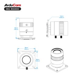 Arducam IMX477 Pi HQ Camera for Raspberry Pi 5, Comes with a 1/2.3” 6mm Focal Length CS Lens, Widely Compatible with Raspberry Pi 4B, 3B+, Zero