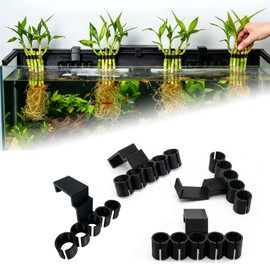 4-Pack Aquarium Plant Holder/Bamboo Clip,Hold Bamboo Stalks or Other Plants