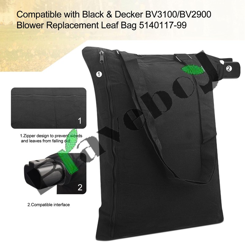 Braveboy 2 Pack 5140125-95 Leaf Blower Vacuum Vac Shoulder Bag