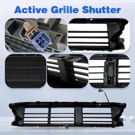 CarPartsDepot Front Lower Active Grille Shutter w/Motor Compatible With 2020-2022 Honda CR-V HO1206106 71350TLAA51