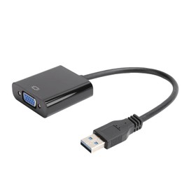 USB to VGA Adapter,USB 2.0/3.0 to VGA Adapter, 5.0 Gbps 1920x1080 Video Converter, Plug and Play, Suitable for 7/8/10,