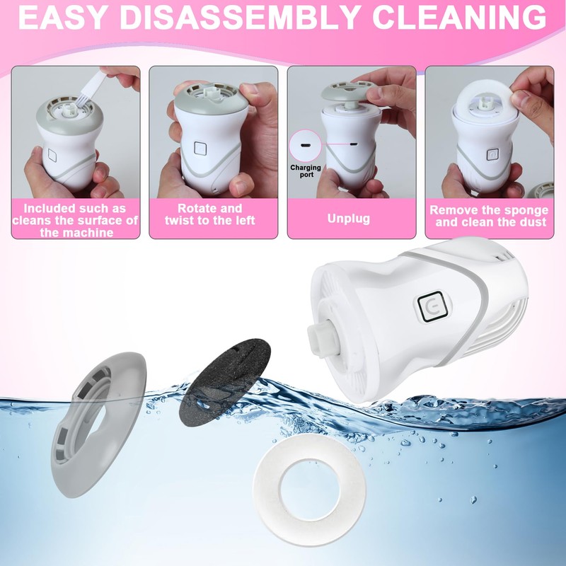 Electric Foot File for Dead Skin Removal, Featuring a Dander