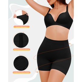 BESTENA Shapewear Shorts,Mid-Waist Body Shaper Shorts Thigh Slimmer,Womens Shapewear Tummy Control,Seamless Shapewear for Under Dresses