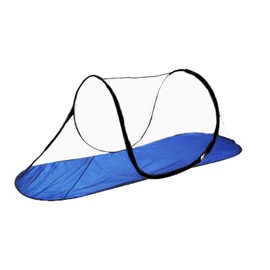 CMINGJ Large Pop Up Mosquito Tent, Portable Foldable Mosquito Net with Bottom for Bed Camping Travel Patio, Mosquito net Suitable for Outdoor Indoor (78 * 28 * 27inch) (Blue Bottom)