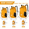 4Monster Packable Backpack Ultra Lightweight, Foldable Backpack Water Resistant, Hiking