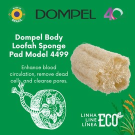 Dompel Natural Loofah Sponge Model 4499 | Eco-Friendly Egyptian Shower | Exfoliate and Revitalize Your Skin Naturally (6 PCS)