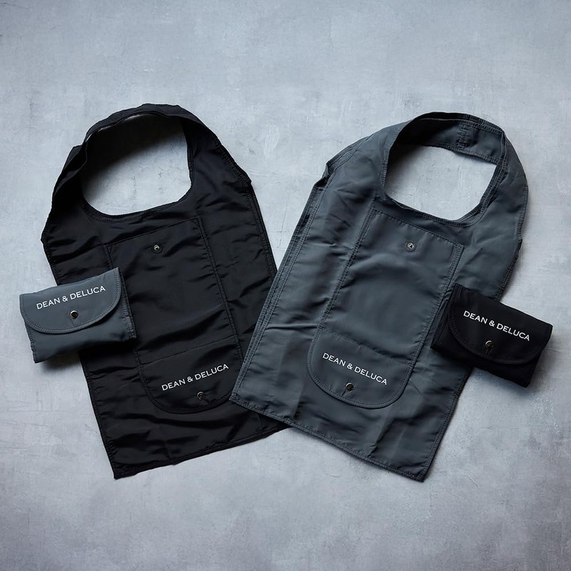 [Dean & DeLuca] Shopping Bag Black Eco Bag Foldable Lightweight