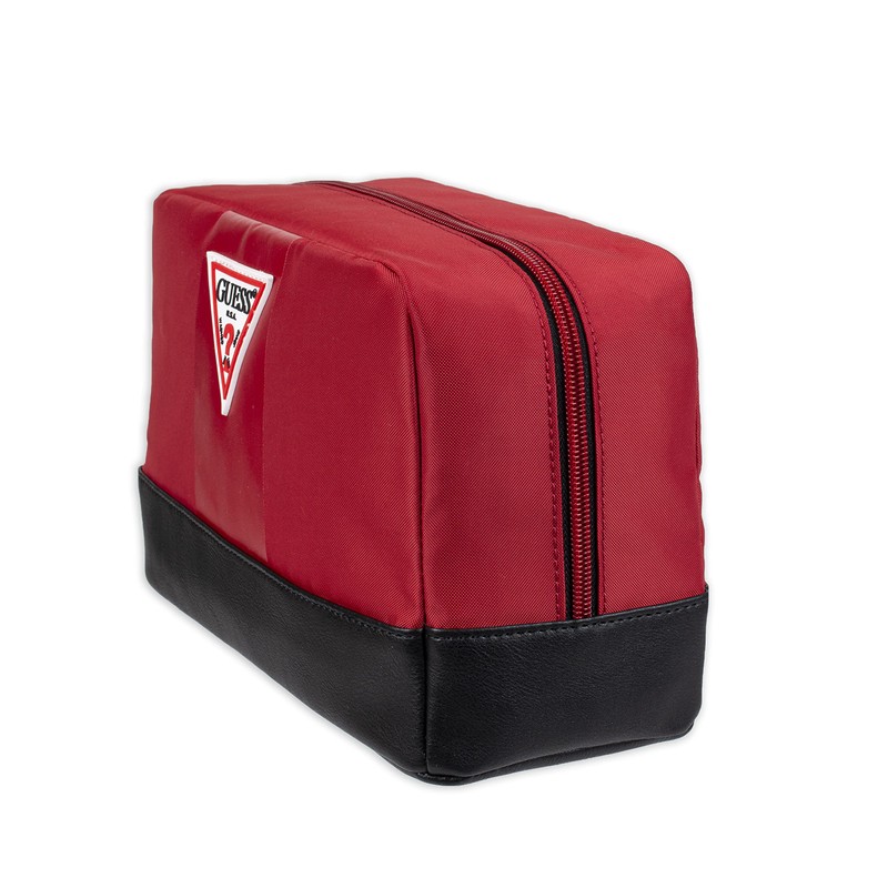 GUESS Men's Red Zip Travel Set One Size, Red zip,