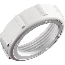 Plumb Pak PP20955 Slip Joint Nut, 1-1/2 in Size, PVC, White