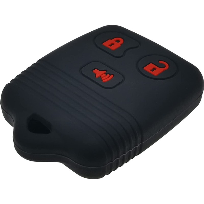 2Pcs Silicone 3 Buttons Key Fob Cover Remote Case Keyless