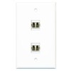 RiteAV - 2 Port LC Fiber Multimode Duplex Wall Plate
