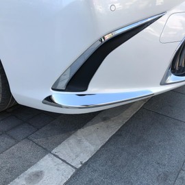 Suitable for 2018-2024 for Lexus ES250, ES300, ES300h, ES350 Front Bumper Anti-Collision Strip, Anti Scratch Strip, Bumper Protection Sticker, Stainless Steel 2-pc