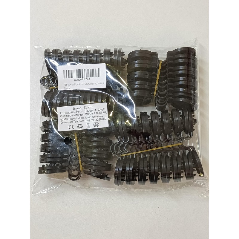 50 Plastic Clips for Sun Protection Nets Awning Clips Black