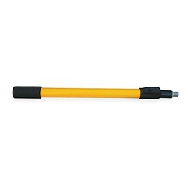 GRAINGER APPROVED Heavy Duty Painting Extension Pole, 2 to 4 Ft, Yellow, Universal Thread, Aluminum Inner, Fiberglass Outer