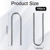 Nichrome U Hooks Pins,100pcs U Hooks Wire Jump Rings,High Temperature