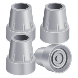 ZIYIZE Crutch Tips, 4-Pack 7/8 Inch Upgrade Heavy Duty Rubber Crutch Accessories Replacement Rubber Cane Tips