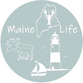 Andreas Silicone JO-LLME Non-Slip 6.25" Jar Opener, Easy Lid Opener, Made with Silicone and Fabric, Dishwasher Safe, Garlic Peeler, Maine Life, 6.25 inch