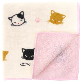 Hamamonyo Kids Towel Handkerchief Kitten