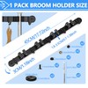 3-H Magnetic Broom Holder Wall Mounted 1 Pack, Strong Magnetic