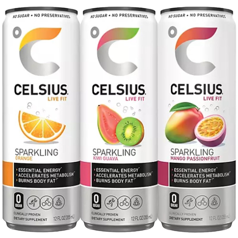 Celsius Essential Energy Sparkling Variety Pack (12 fl. oz., 6