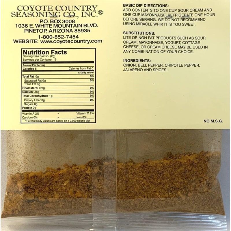 Coyote Country's Fiesta Baja Dip Mix (3 Pack)