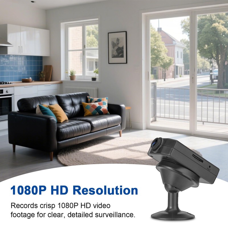 Ducgqc Small Camera,64GB Nanny Cam,1080P Video Camera for Security,Motion Detection,NO
