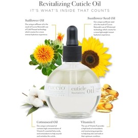 Cuccio Naturale Cuticle Revitalizing Oil - Hydrating Oil For Repaired Cuticles Overnight - Remedy For Damaged Skin And Thin Nails - Paraben And Cruelt