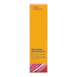 Sheer Mineral Sunscreen Spf30 Good Molecules                                                                                                          