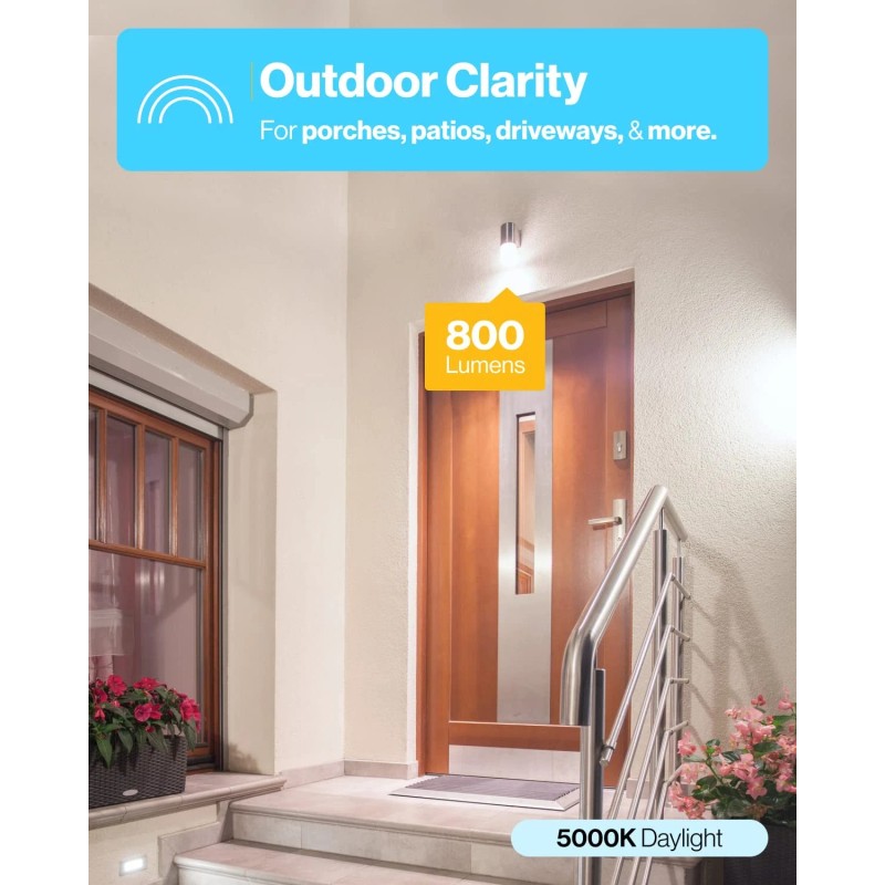 Sunco 6 Pack Dusk To Dawn Light Bulbs Outdoor, Sensor