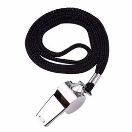 WsjiaboFux Metal Referee Whistle, Stainless Steel Whistle, Sports Whistles Loud Sound Whistle with Lanyard, Ideal for Football Coaches and Officials Whistles Coach and Referee Gear