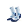 CEP Core Run Mid Cut Compression Socks 5.0, Ice/Blue, Unisex,
