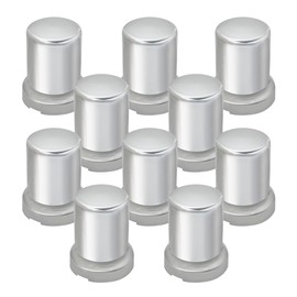 GG Grand General 10268SP 33 mm X 2-3/8 Inches Chrome Plastic Tube Push-On Nut Cover with Flange