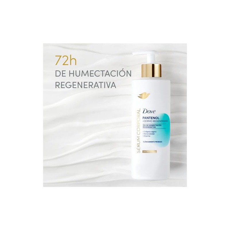 Dove Sérum Corporal Crema Pantenol Dermo Regenerador Piel Sensible Áspera