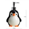 Colias Wing Ceramic Penguin Shape Soap Dispenser with Plastic Pump,